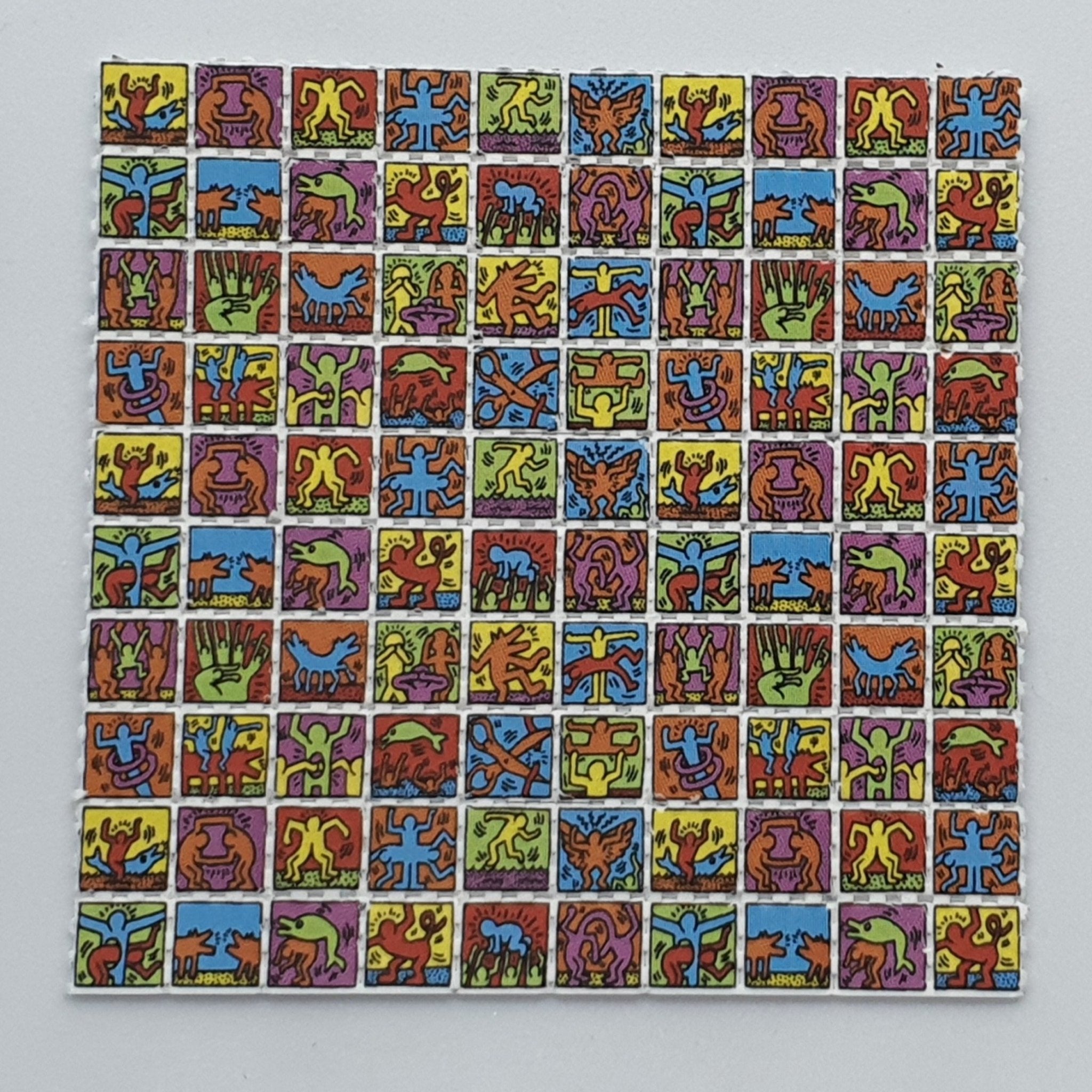 Dancing Stickmen Mini Blotter Art - Blotter Store