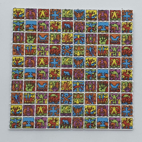 Dancing Stickmen Mini Blotter Art - Blotter Store