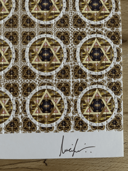 David’s Star by Lucifer Signed & Numbered #/100 Blotter Art - Blotter Store