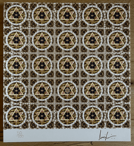 David’s Star by Lucifer Signed & Numbered #/100 Blotter Art - Blotter Store