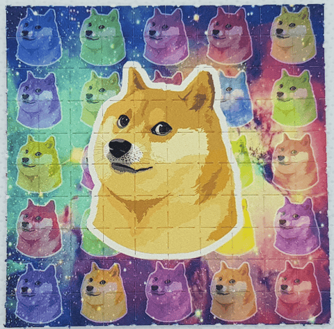 Doge Dog Mini Blotter Art - Blotter Store