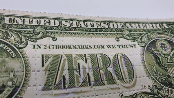 $0 Bill 'Drug Money' Mini Blotter Art - Blotter Store
