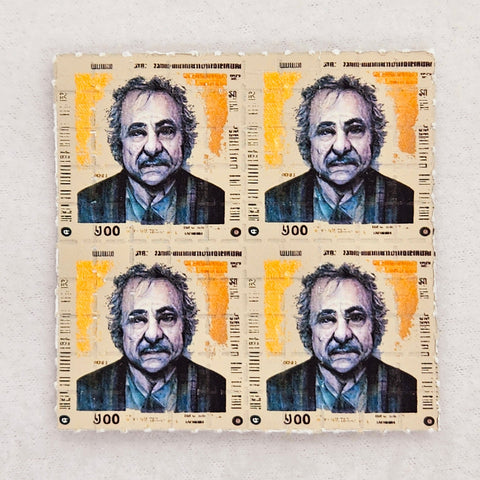Einstein Mugshot Mini Blotter Art - Blotter Store