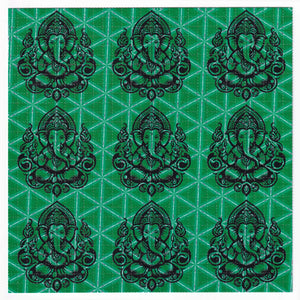 Ganesh Green Blotter Art - Blotter Store