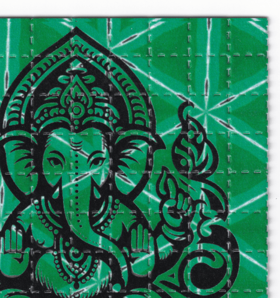 Ganesh Green Blotter Art - Blotter Store