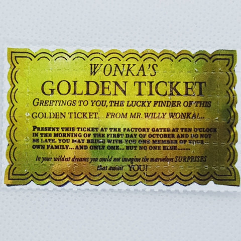 Golden Ticket 60 Tab Mini Blotter Art Sheet - Blotter Store