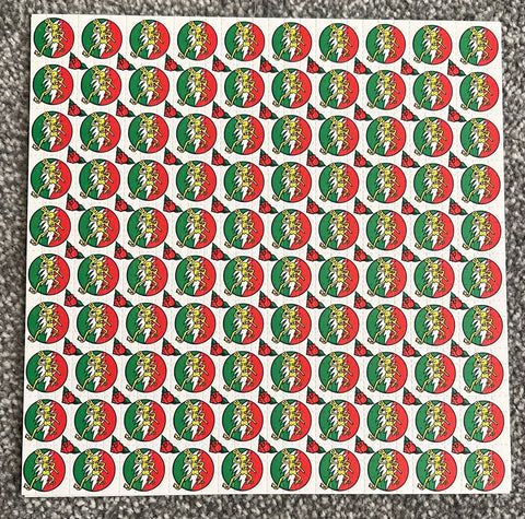Grateful Dead Skeleton White Blotter Art - Early 2000's - Blotter Store