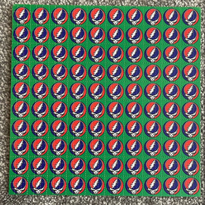 Grateful Dead Skull Green Blotter Art - Original 2006 - Blotter Store
