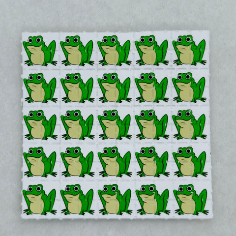 Green Frogs Mini Blotter Art - Blotter Store