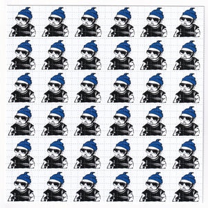 Hangover Baby Blue Blotter Art - Blotter Store