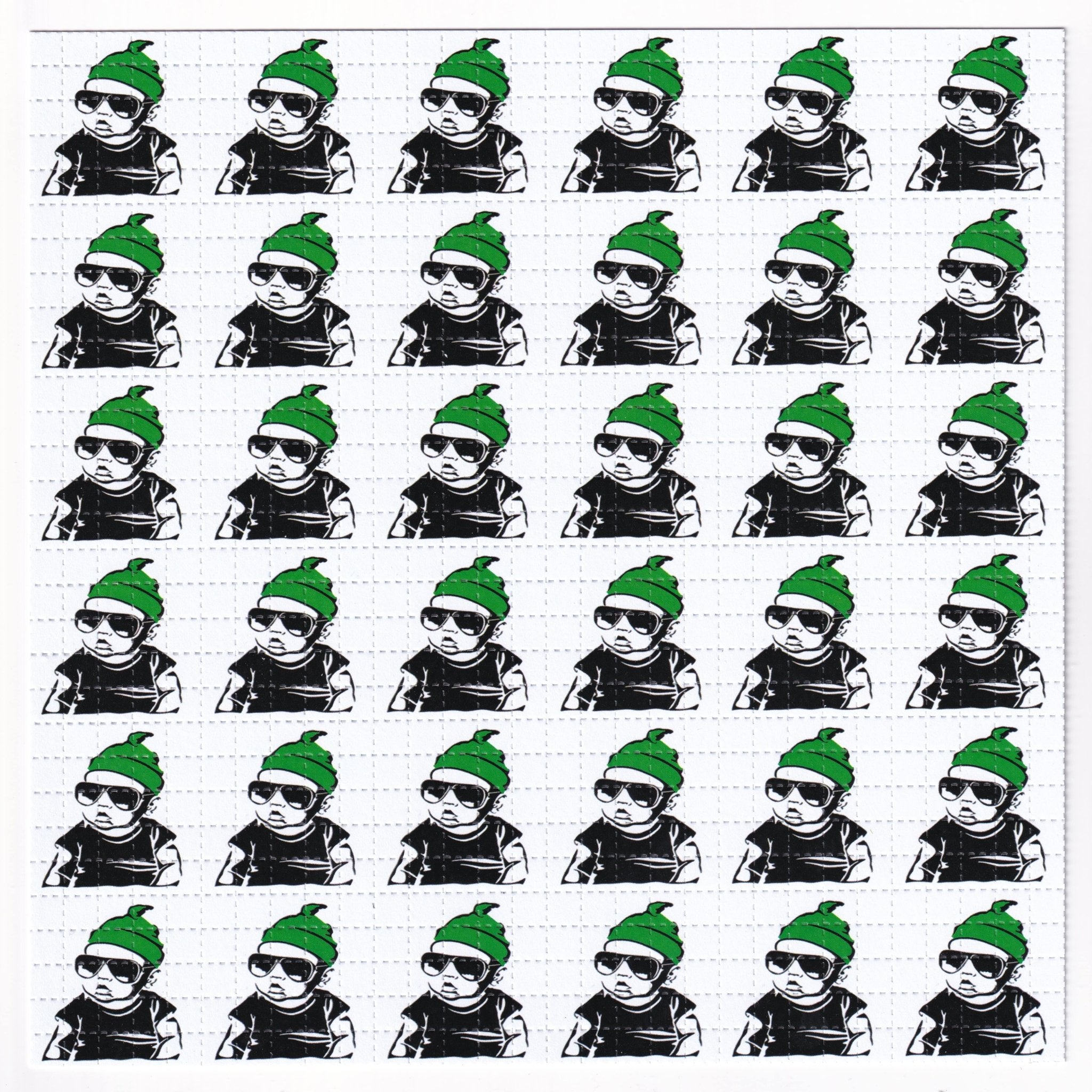 Hangover Baby Green Blotter Art - Blotter Store