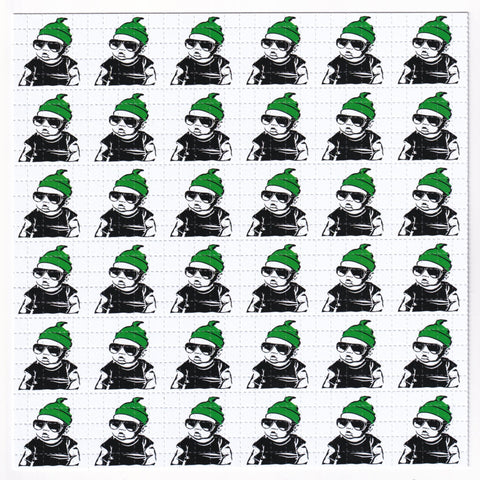 Hangover Baby Green Blotter Art - Blotter Store