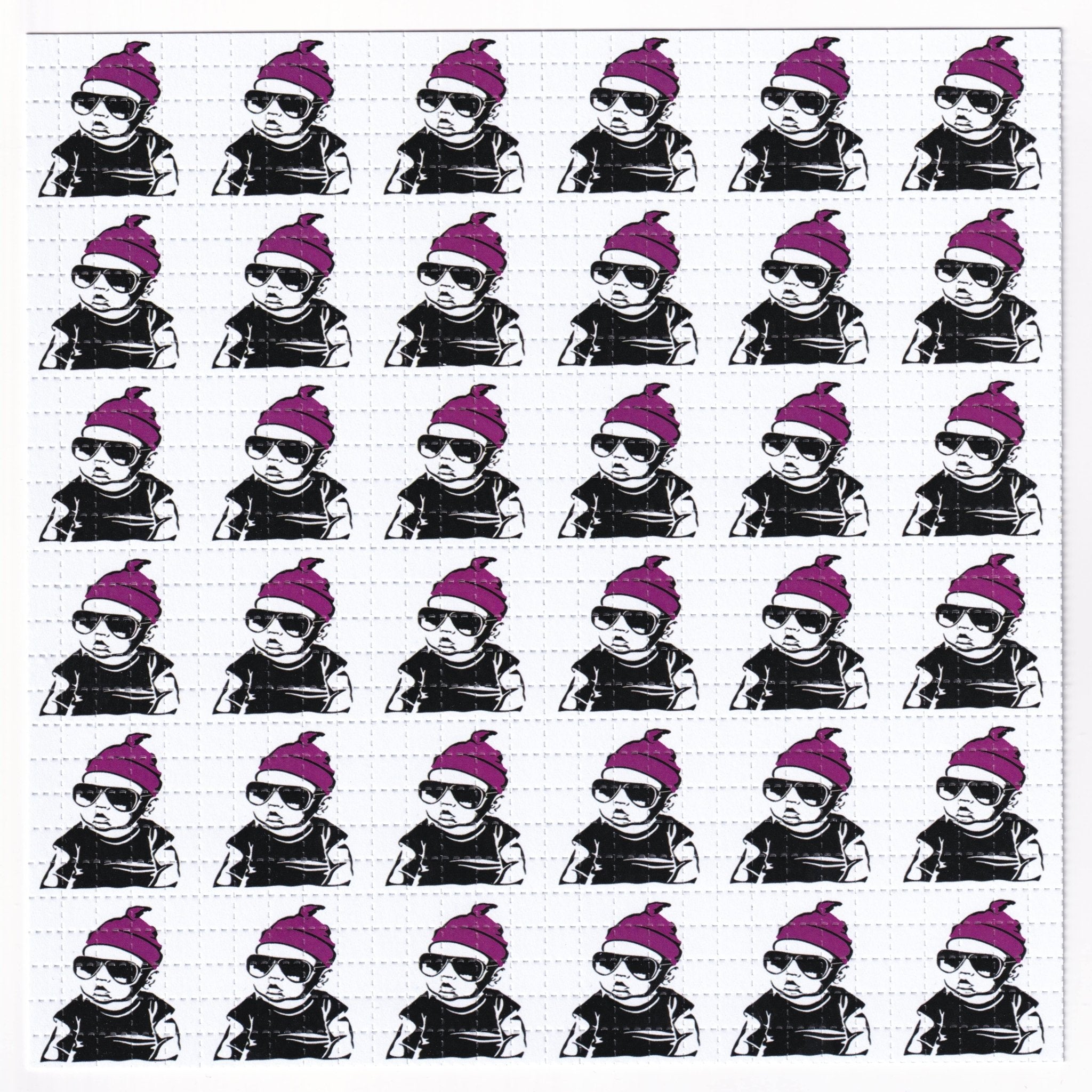 Hangover Baby Purple Blotter Art - Blotter Store