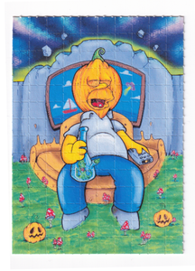 Homer Blotter Art by Russ Holmes - #50 of 50 (2021) - Blotter Store