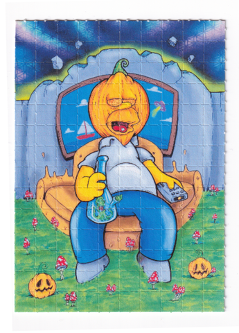 Homer Blotter Art by Russ Holmes - #50 of 50 (2021) - Blotter Store