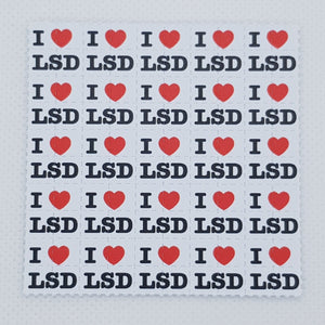 I Love LSD Mini Blotter Art - Blotter Store