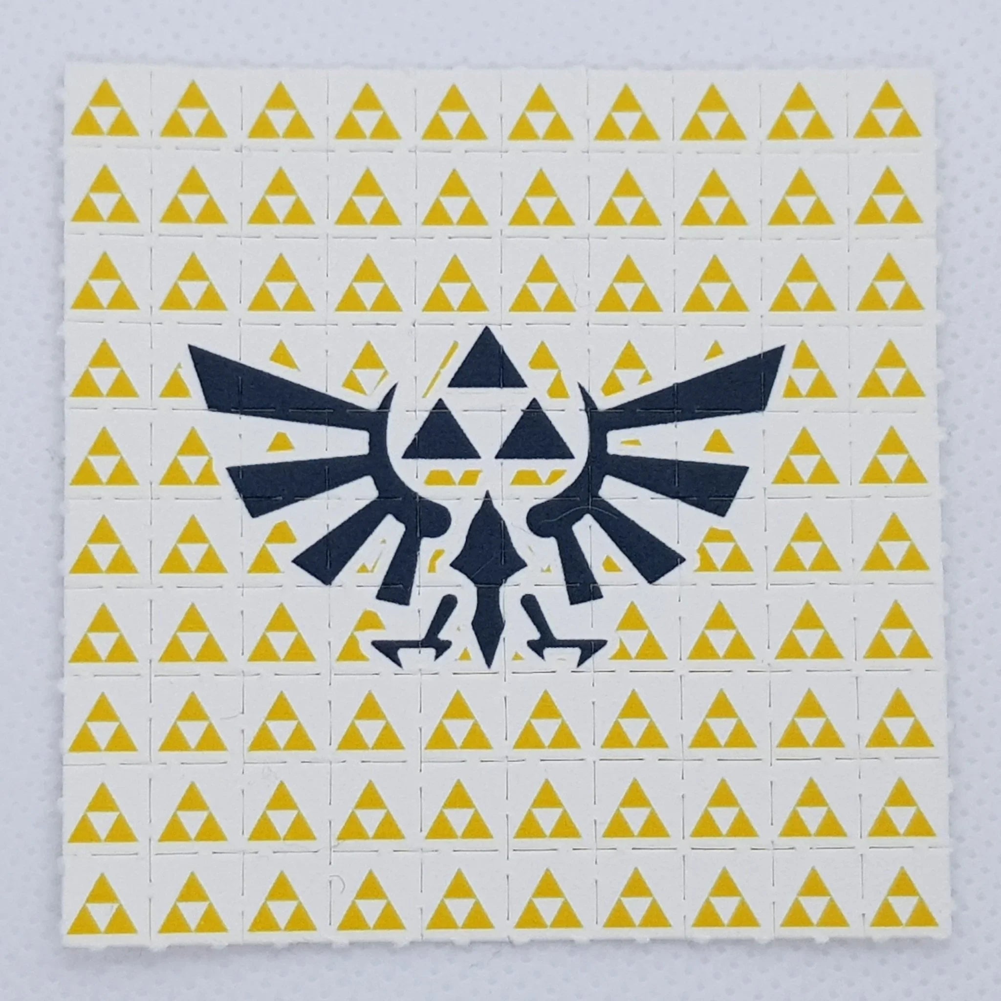 Legend of Zelda Triforce Mini Blotter Art - Blotter Store