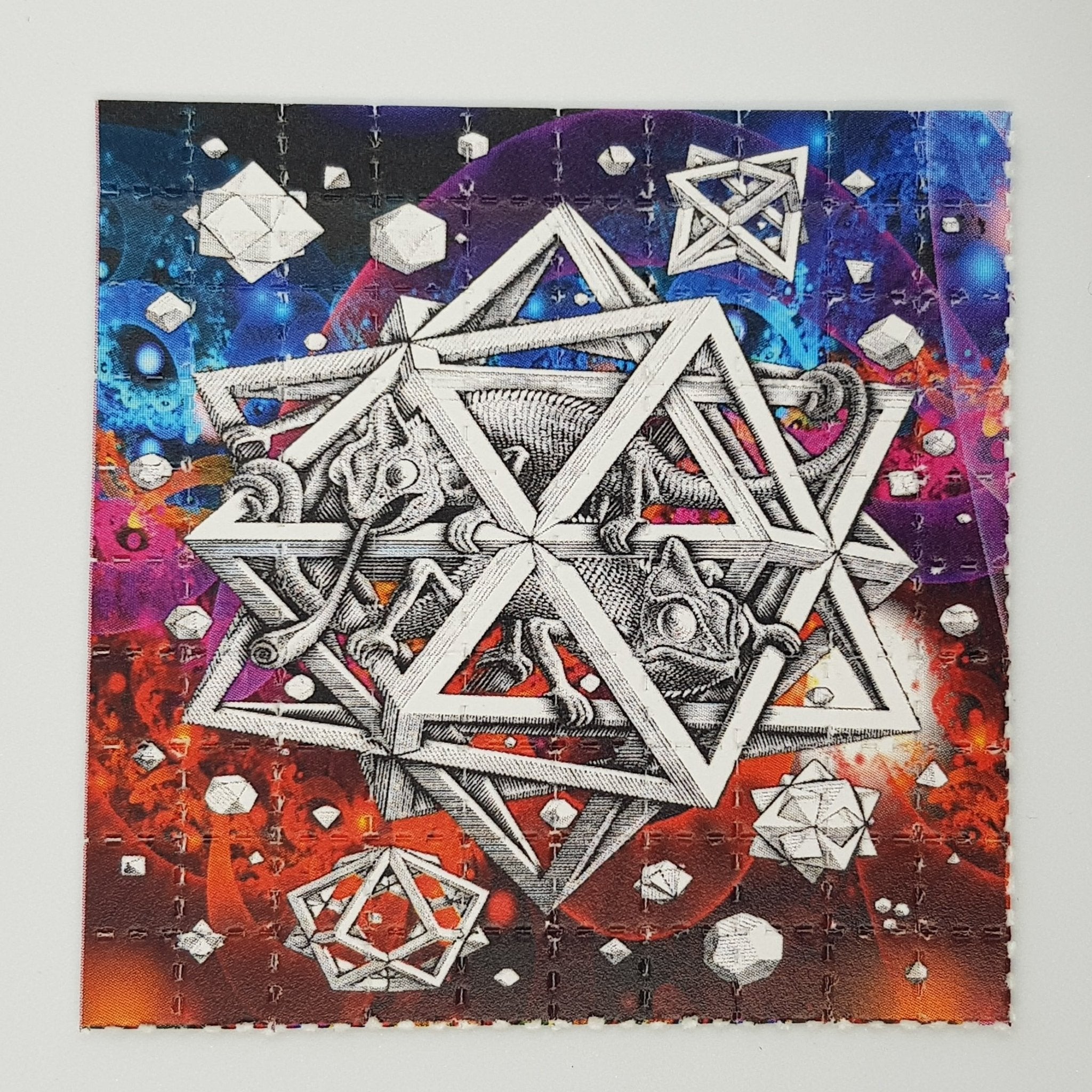 Lizard Hallucinations Mini Blotter Art - Blotter Store