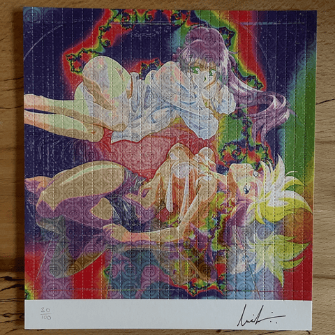 Lovely Angels by Lucifer Signed & Numbered #/100 Blotter Art - Blotter Store