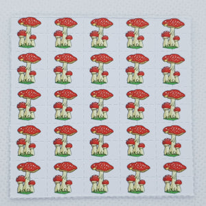 Magic Mushroom Mini Blotter Art - Blotter Store