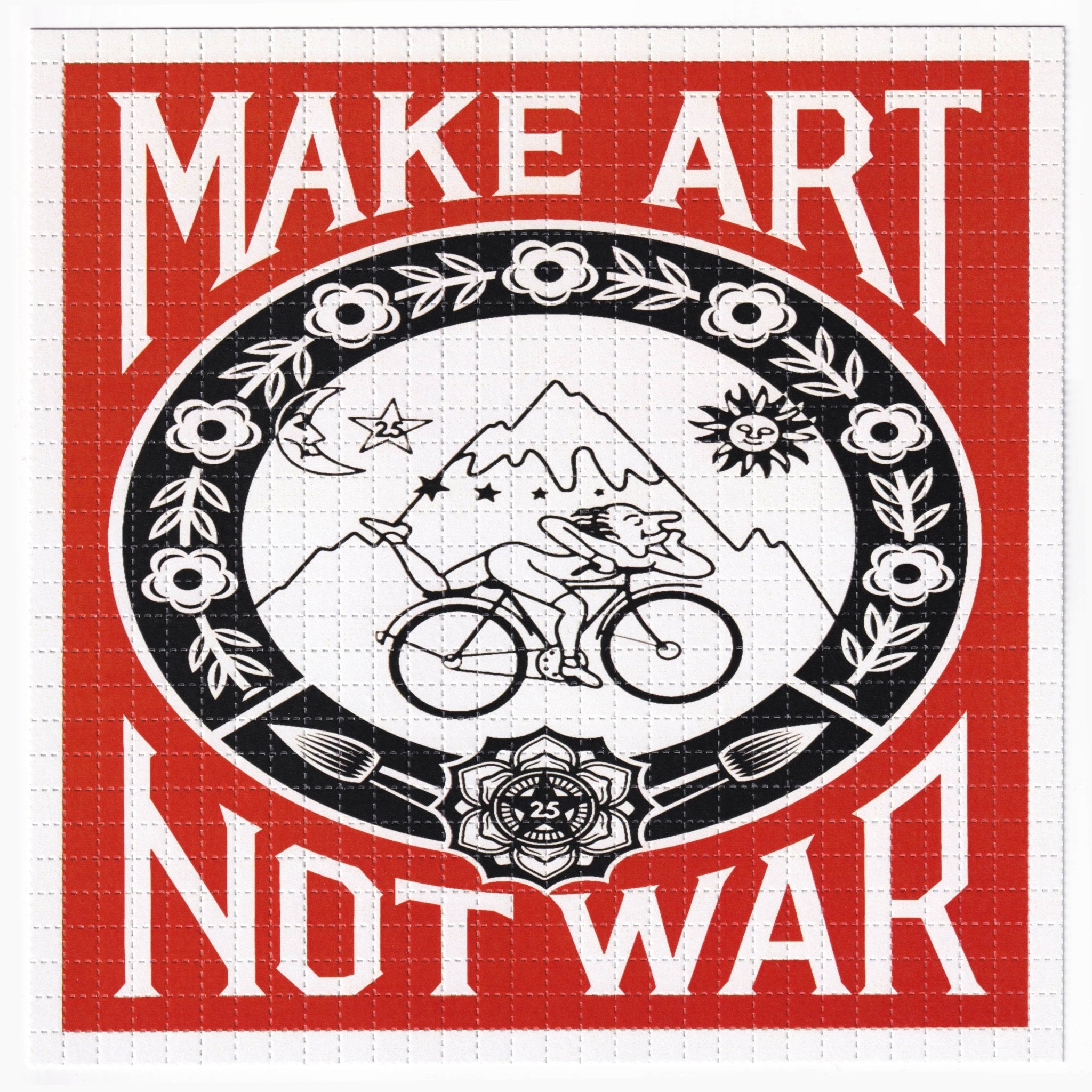 Make Art Not War Blotter Art Print - Blotter Store