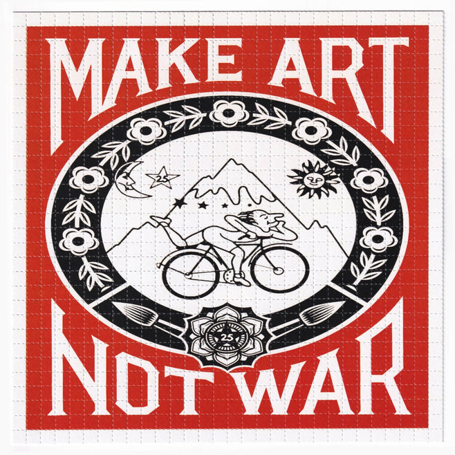 Make Art Not War Blotter Art Print - Blotter Store