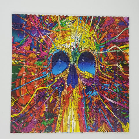 Melting Skull Mini Blotter Art - Blotter Store