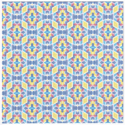 Modern Geo Mosaic Blotter Art