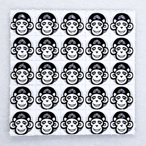 Monkey Face Mini Blotter Art - Blotter Store