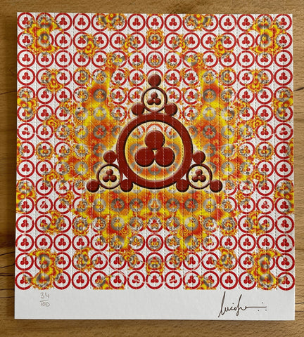 Peace's by Lucifer Signed & Numbered #/100 Blotter Art - Blotter Store