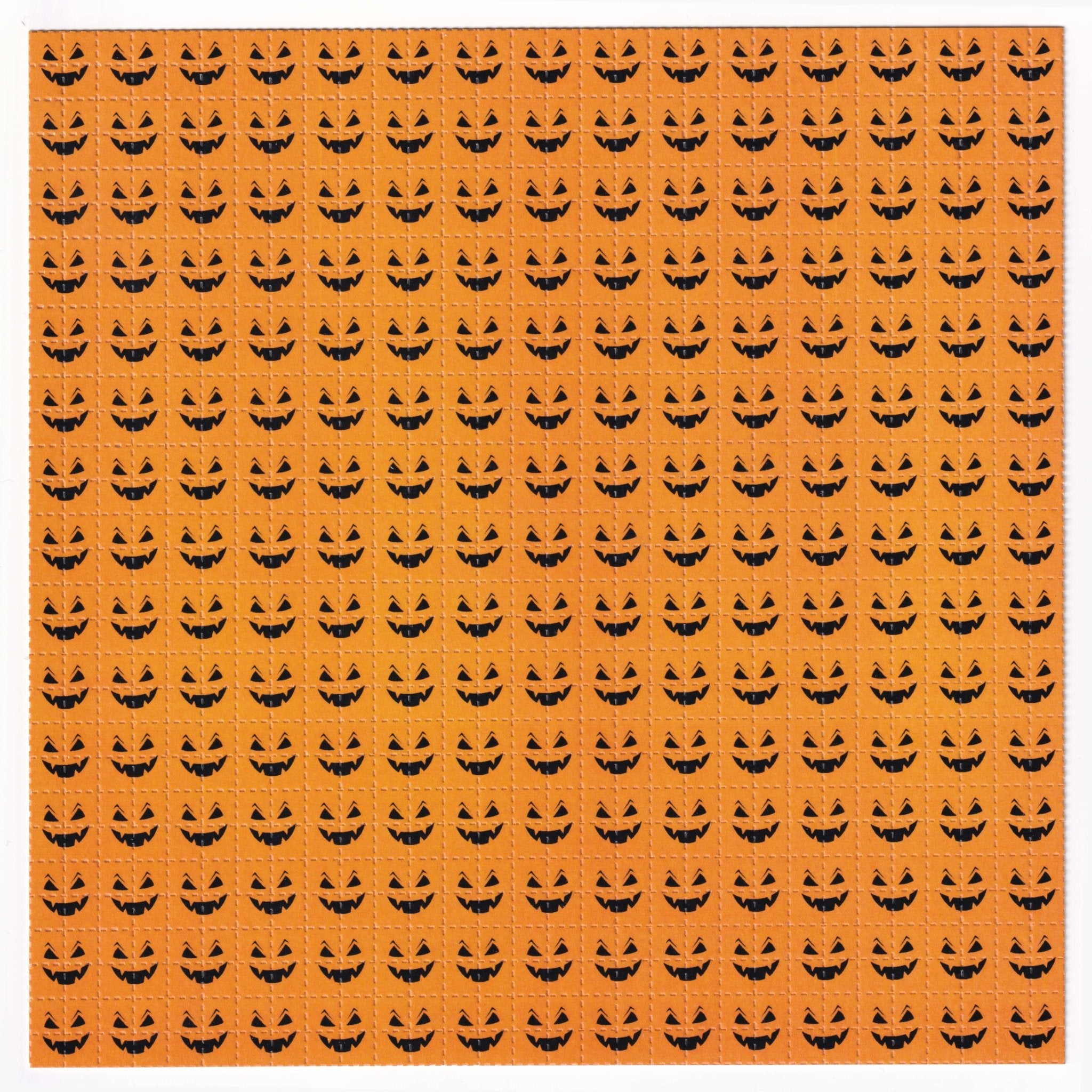 Pumpkin Face Blotter Art - Blotter Store