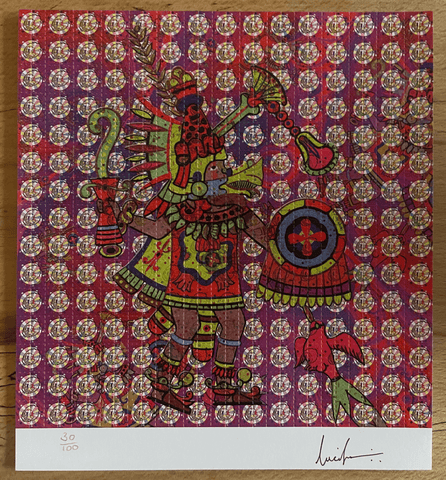 QuatzQuatel by Lucifer Signed & Numbered #/100 Blotter Art - Blotter Store
