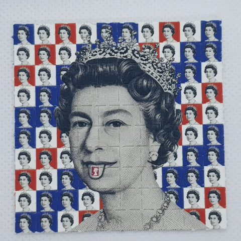 Queen Elizabeth Mini Blotter Art - Blotter Store