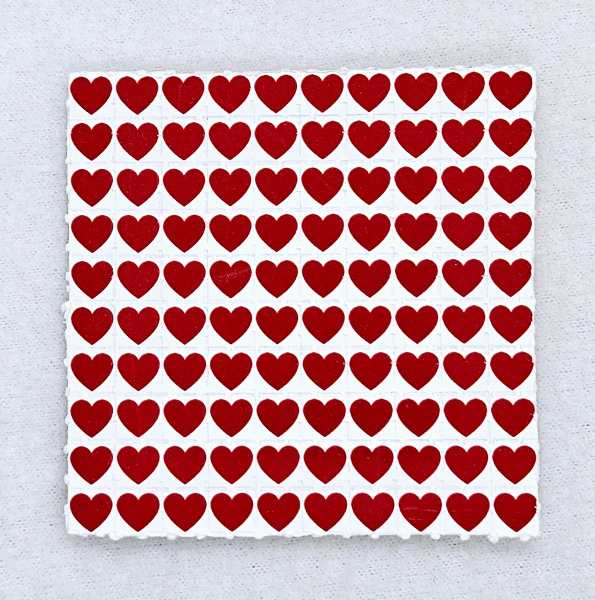 Red Heart Mini Blotter Art - Blotter Store