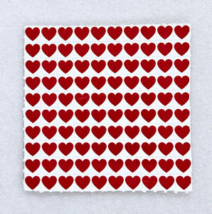 Red Heart Mini Blotter Art - Blotter Store