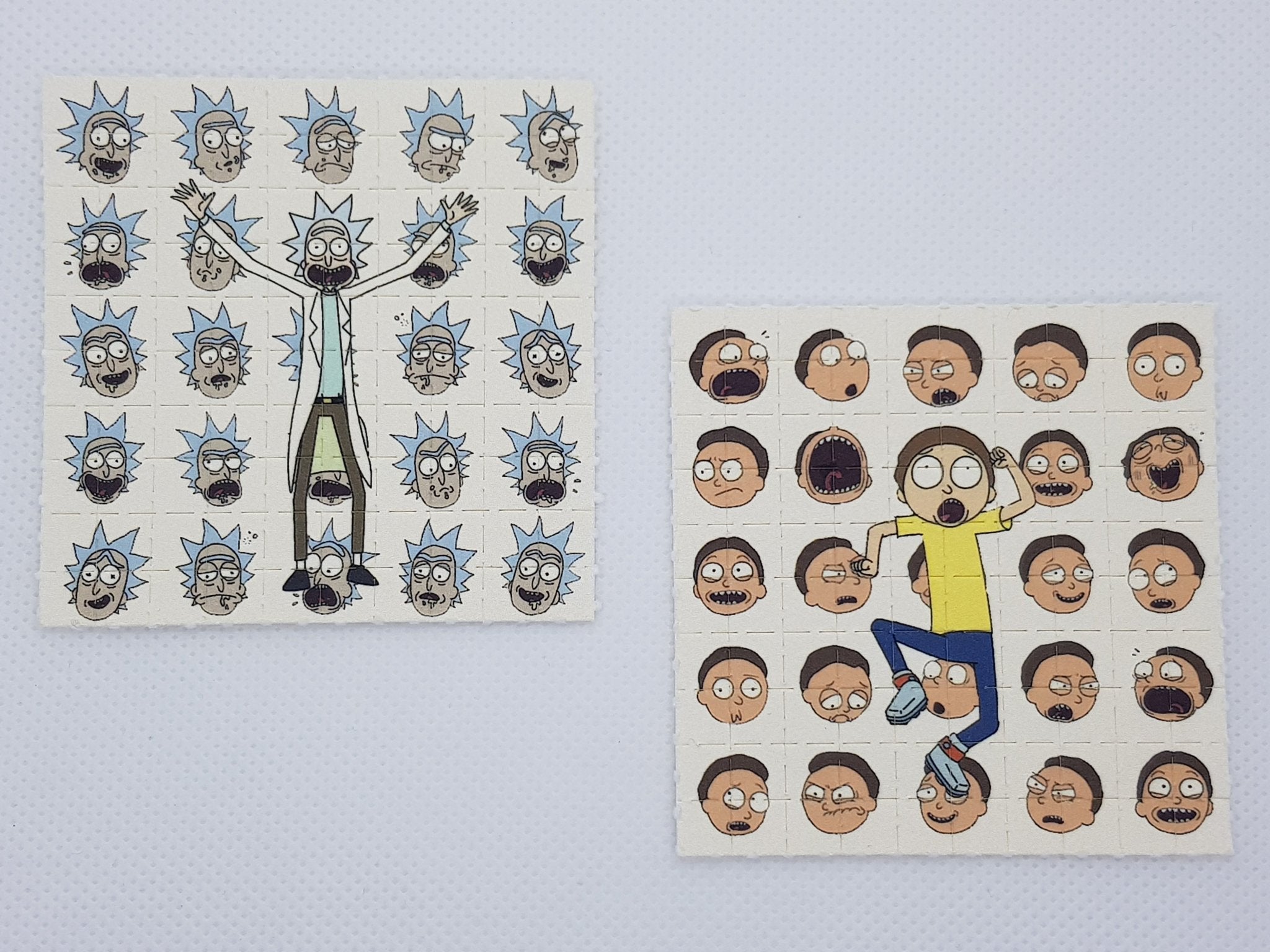 Rick and Morty Mini Blotter Art Set of 2 - Blotter Store