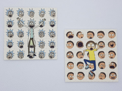 Rick and Morty Mini Blotter Art Set of 2 - Blotter Store
