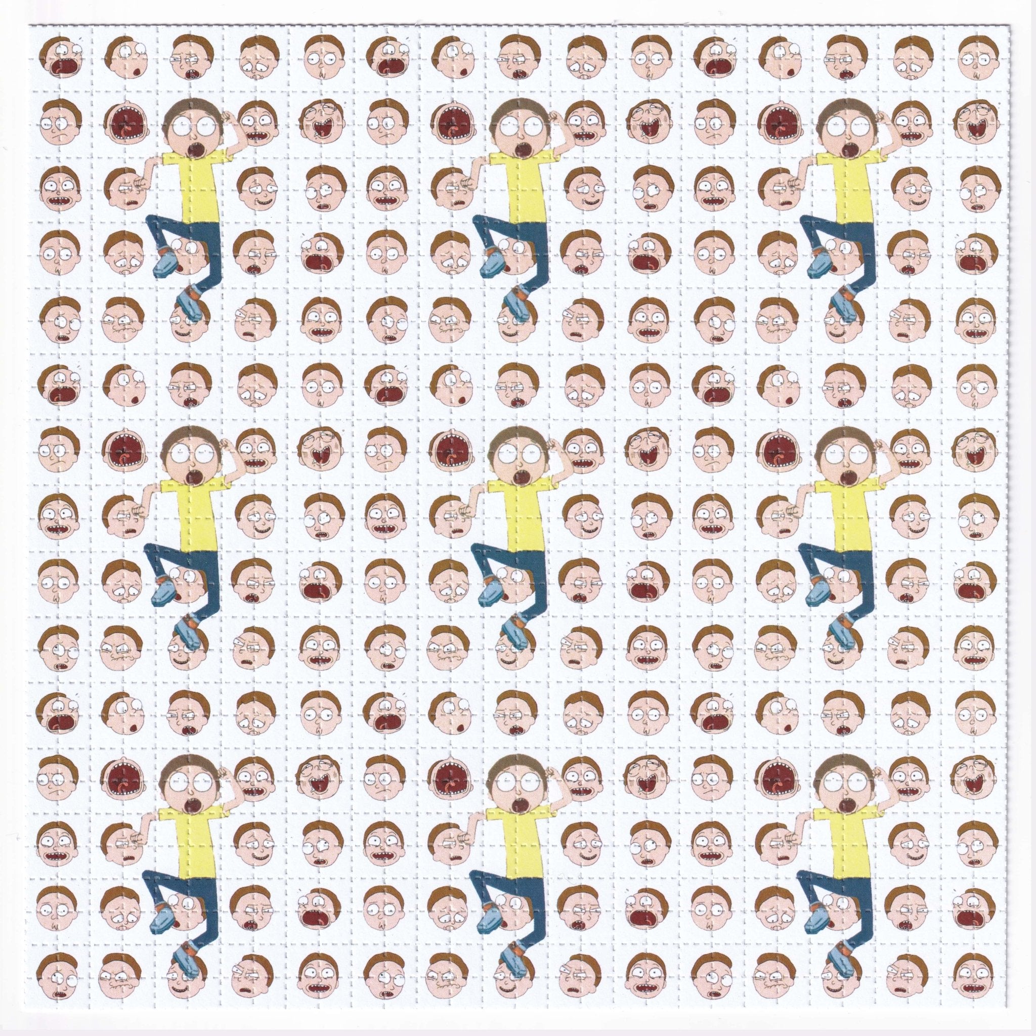 Rick & Morty (Morty) Blotter Art - Blotter Store