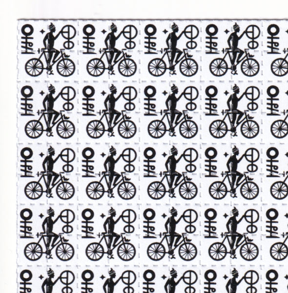 Bike Day Tribal Symbol Blotter Art
