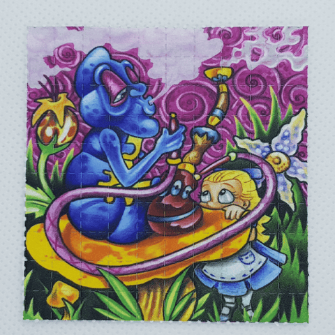 Smoking Caterpillar Mini Blotter Art - Blotter Store