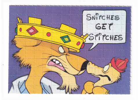 Snitches Get Stiches Blotter Art by Russ Holmes - #50 of 50 (2021) - Blotter Store
