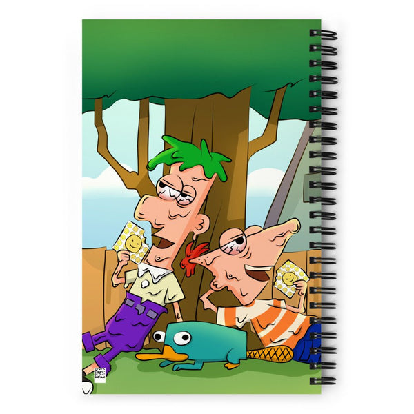 Phineas & Ferb on Acid Notebook - Blotter Store