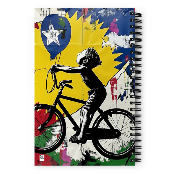 Banksy Bike Day 140 Page Notebook