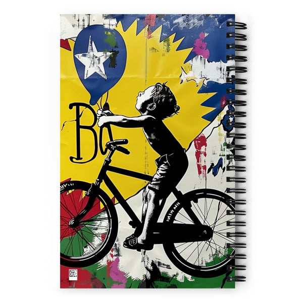 Banksy Bicycle 140 Page Notebook