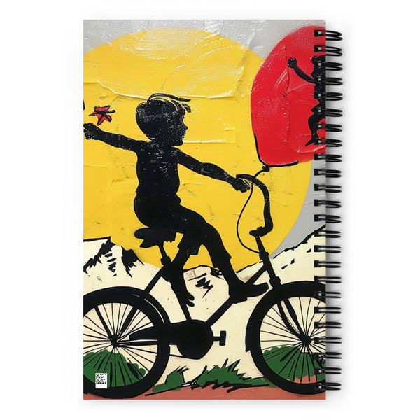 Banksy Bike 140 Page Notebook