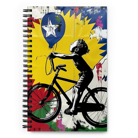 Banksy Bike Day 140 Page Notebook