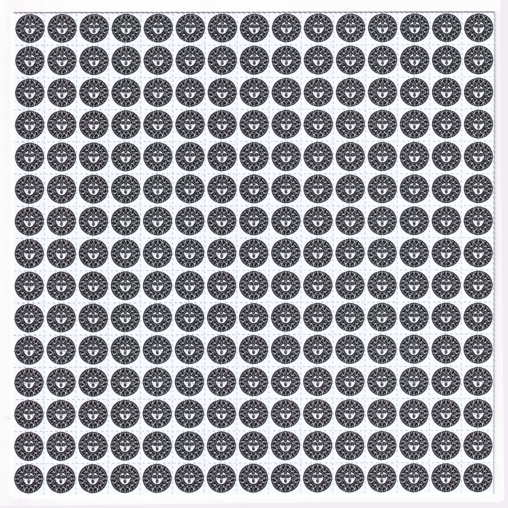 Sun Face Blotter Art - Blotter Store