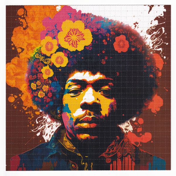 Hendrix Watercolor Blotter Art