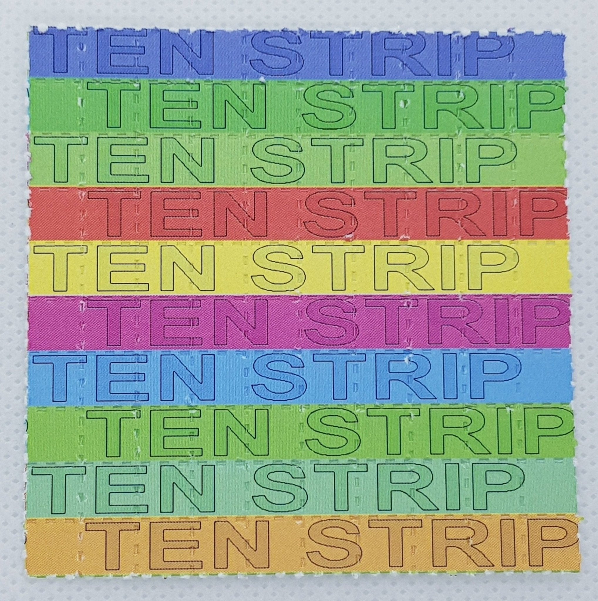 Ten Strip LSD Mini Blotter Art - Blotter Store