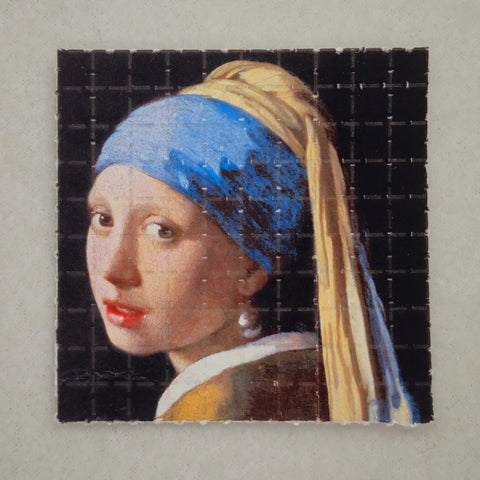 The Girl with the Pearl Earring Mini Blotter Art - Blotter Store